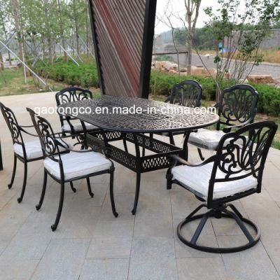 Cast Aluminium Cafe Bistro Set Patio Garden Outdoor Furniture Table and Chairs Set