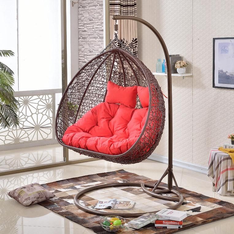 Fancy Outdoor Balcony Indoor Patio Rattan Egg Hanging Swing Chair