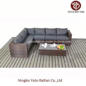 Wicker Long Corner Sofa with Teatable (1202)