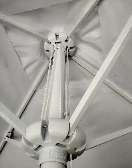 3X3m Cover Rain Sun Handing Customized Promotional Patio Garden Beach Umbrella Outdoor Banana Aluminum Parasol