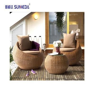 Outdoor Rattan Wicker Aluminum Table Garden Furniture Wholesale Woven Rattan Garden Chair