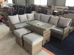 Premium Dining Sofa Set with Adjustable Height Table