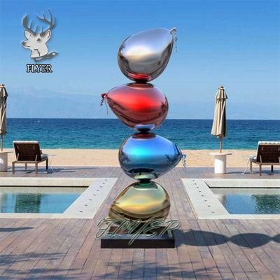 Factory Direct Outdoor Balloon Sculpture Stainless Steel Art Decor