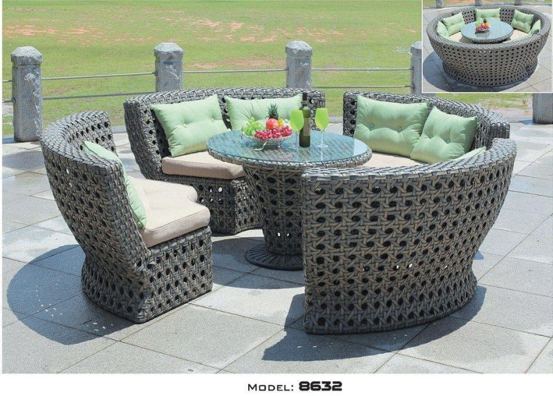 Wholesale Garden Furniture Sets PE Rattan Desk Table Chair Sets