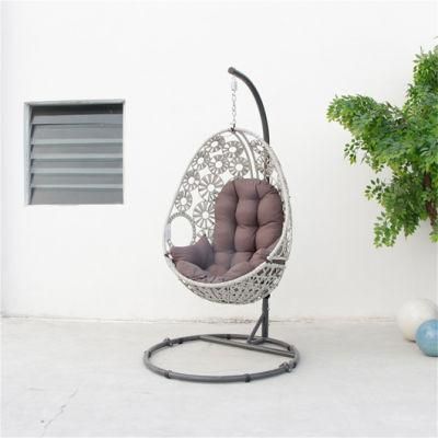 Leisure Simple Wholesale Customized Patio PE Rattan Hanging Garden Swing with Double Seat