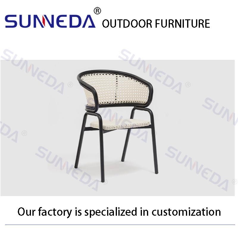 Outdoor Home Furniture Garden Sets Rattan Aluminum Chair with Table