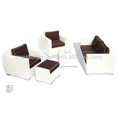 White Rattan Color Home Furniture Rattan Sofa Set (9060)
