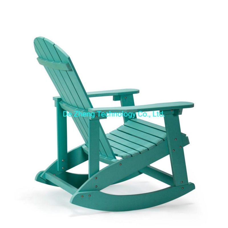 Patio Plastic Coffee Rocking Chair Outdoor Garden Plastic Polywood Deck Adirondack Dining Rocking Chair