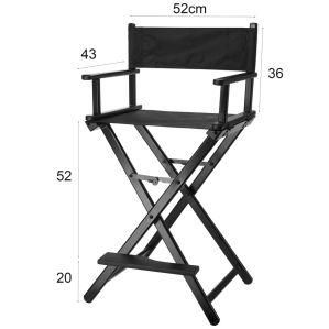 Custom 2019 New Black Aluminum Folding Director Chair