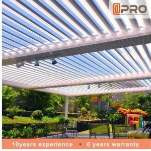 Customized Waterproof Electric Aluminum Louvered Roof Outdoor Pergola