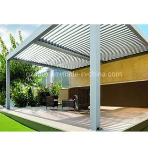 New Arrival Outdoor Waterproof Adjustable Aluminum Louvered Roof Pergola