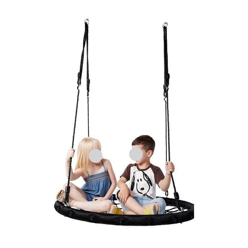 40 Inches Outdoor Safe and Durable Kids, Children Adults Backyard Garden, Spider Web Tree Swing, Hanging Platform Swing Seat Esg12713