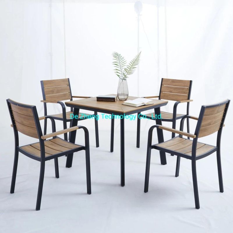China Big Factory Good Price Teak Wooden Restaurant Bar Coffee Dining Table