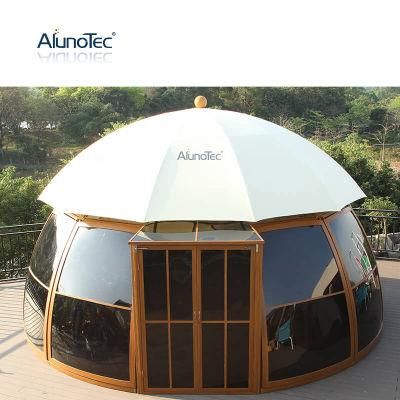 Factory Windproof Tent Pavilion Aluminium Gazebo Patio Pergola Canopy Garden House Sun Room Outdoor Dome Sunroom