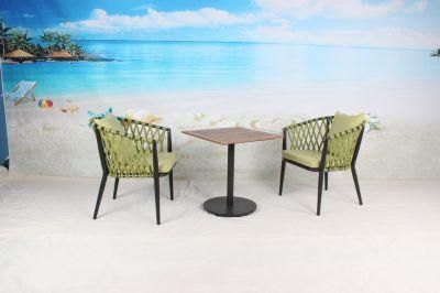 Aluminum Outdoor Rope Chair Patio Furniture for Hotel Project