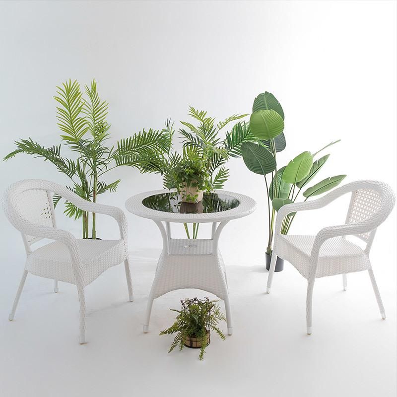 Outdoor PE Environment Rattan Dining Table and Chairs Sets Furniture