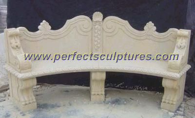 Antique Garden Chair with Stone Marble Sandstone Granite (QTC001)