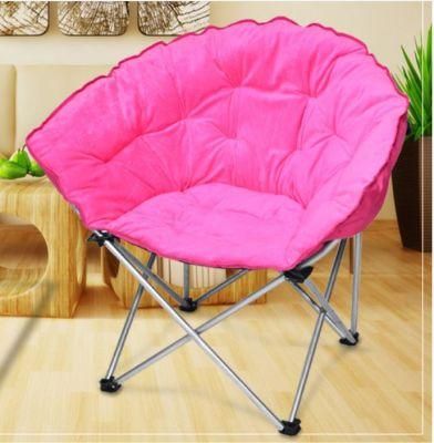 Extra Comfort Folding Moon Chair Saucer with Suede Pad for Any Living Room, Dorm or Apartment Space