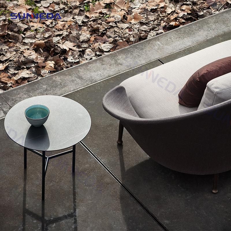 Popular Aluminum Frame Fabric Indoor and Outdoor Seating Sofa Set Furniture