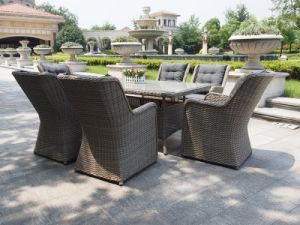 Modern Dining Rattan Furniture Outdoor Hotel Round Rattan Table and Chair