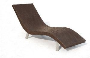 Outdoor Wicker Furniture Chaise Lounge Armless