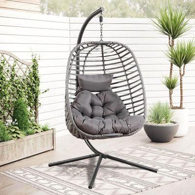 New OEM Metal Foshan Egg Porch Swing Folding Hammock Chair Garden Swings