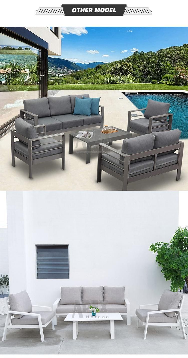 Outdoor Modern Living Room Furniture Hotel Luxury Sofa Set