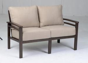 Hot Sell Garden Furniture Kd Aluminum Outdoor Sofa with Waterproof Cushion