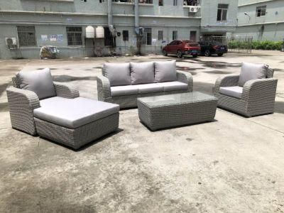 Modern Aluminum Darwin or OEM Curved Couch Outdoor Rattan Sectionals