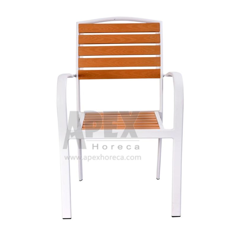 Restaurant Hotel Home Garden Furniture Aluminum Armrest Chair Cheap Wholesale