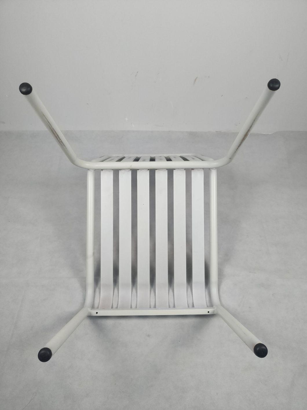Outdoor Customized Furniture French Bistro Restaurant Rattan Cafe Patio Armless Chair