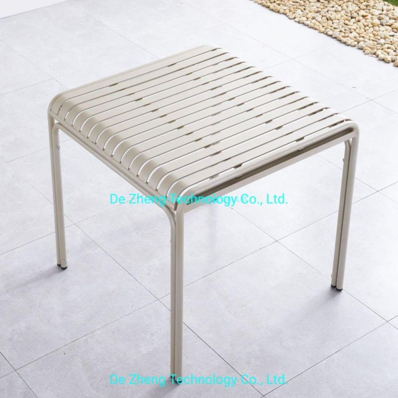 Resort Outdoor Furniture Aluminum Table OEM Garden Furniture Supply Outdoor Table and Chair Set Garden Dining Furniture