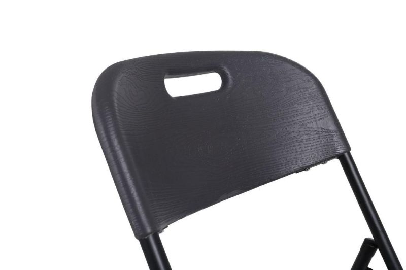 0utdoor Wooden Chair/HDPE Foldable up Chair/HDPE+ Stainless Frame/Portable PE Wooden Pattern Chair