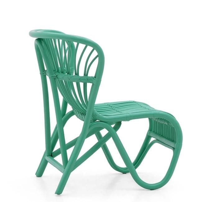 Unique Style Green Color Popular Hand Made Natural Rattan Adult Leisure Chair