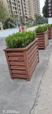 Wooden Color Aluminum Planter Box for Flower