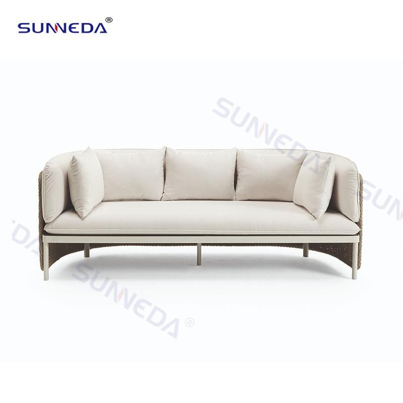 Best Selling Commercial Outdoor Patio Aluminium Garden Rattan Sofas Set Furniture