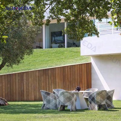 Hotel Leisure Dining Table Sets Aluminum Outdoor Furniture