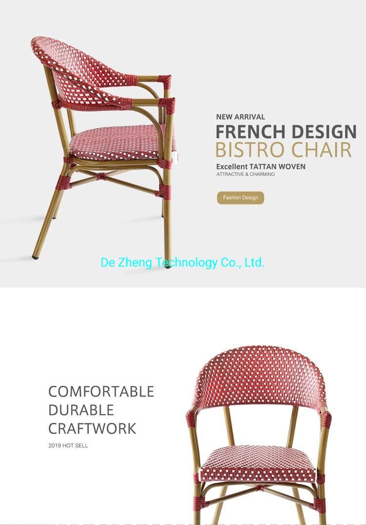 Foshan Wholesale Big Lots Stackable Aluminum Wedding Luxury Outdoor Restaurant Cafe Furniture