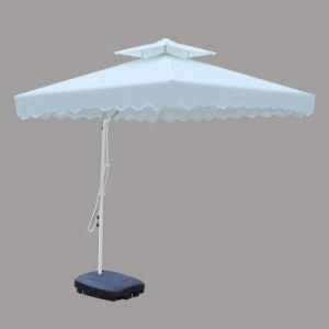 Square Hanging Umbrella Parasol White