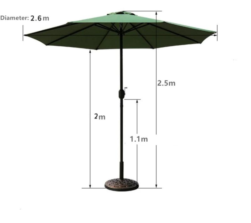 Outdoor Garden Parasol Patio Sun Cantileve Umbrella Beach Unbrella