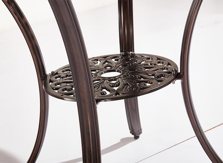 Cast Aluminum Outdoor Furniture Table Set Garden Dining for Patio