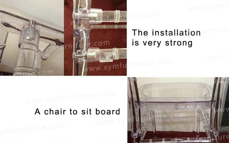 Plastic Resin Clear Transparent Dining Chiavari Chair