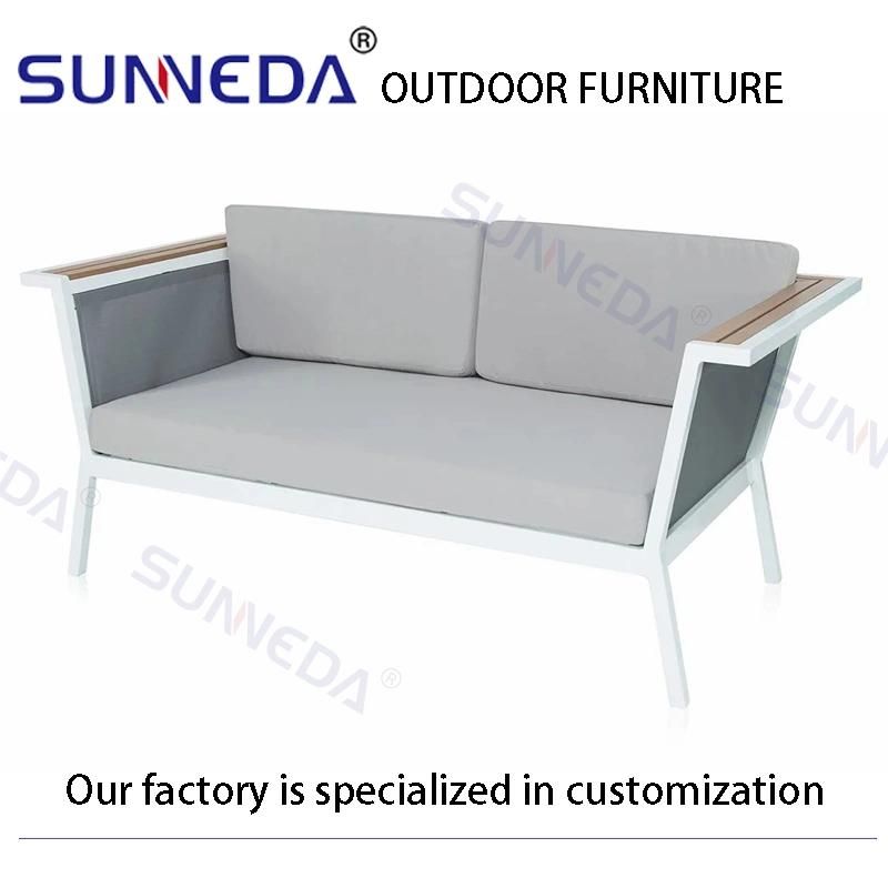 New Style Presentable Leisure Upholstery Commercial Aluminum Sofa Set