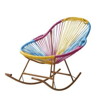 2022 Factory Wholesale Recliner Wicker Balcony Rocking Chair Wicker Chair