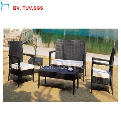 4PCS Wicker Coffee Table Rattan Chair Rattan Sofa Outdoor Furniture