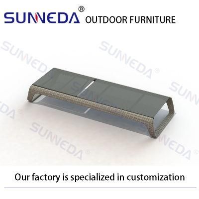 Leisure Aluminum Beach Woven Outdoor Chair Rattan Textilene Adjustable Sun Lounger