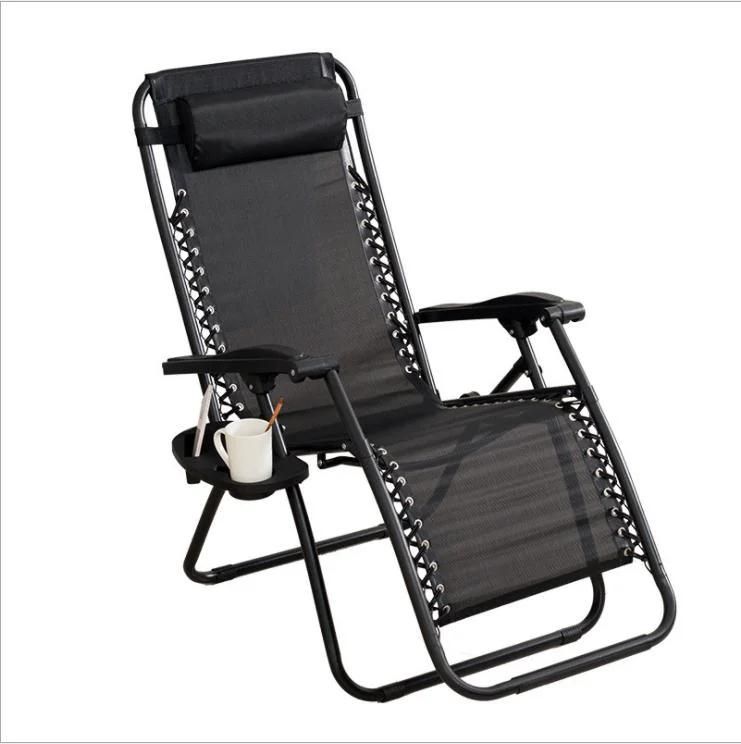 Adjustable Metal Frame Chair Public Patio Furniture Outdoor Folding Chair