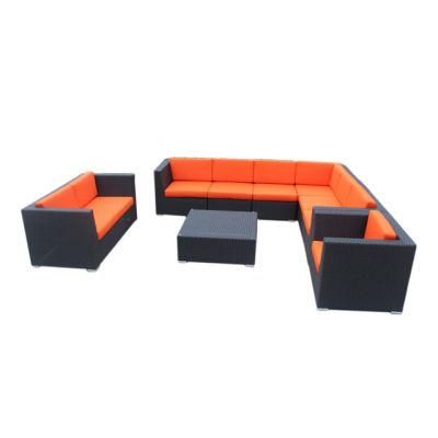Modern Rattan Furniture Outdoor L Shape Garden Wicker Sofa (C-2036)