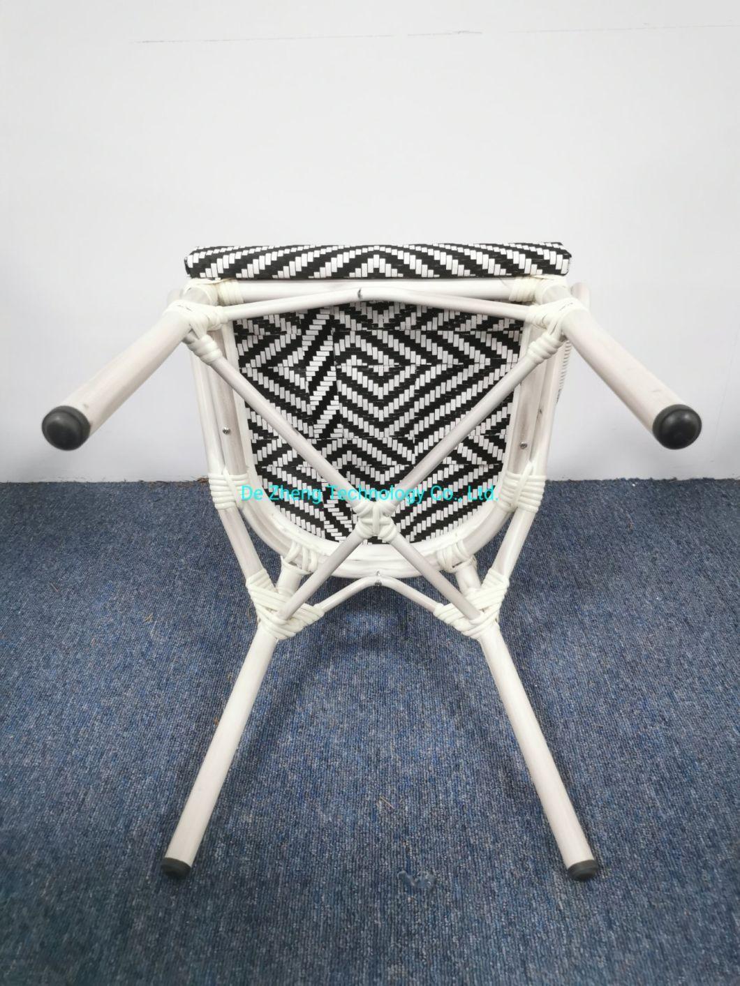 Luxury Outdoor Furniture Aluminum Hotel Modern Bistro Chair Dining Restaurant Furniture