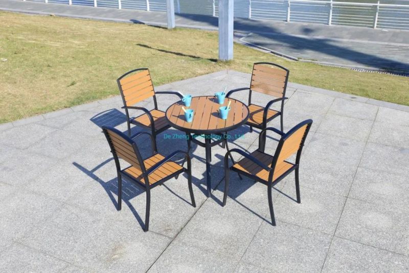 Commercial Home Balcony Leisure Funky Outdoor Wooden Cafe Chair Restaurant Chairs Set
